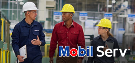 Mobil Serv services for gas engines