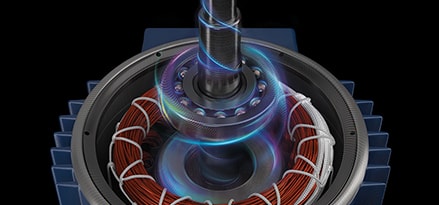 Electric motor using SHC grease
