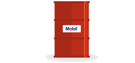 Red oil barrel