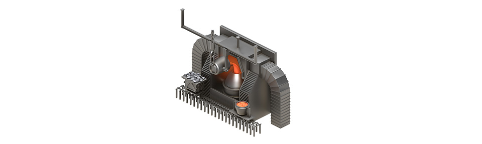 Basic oxygen furnace equipment piece