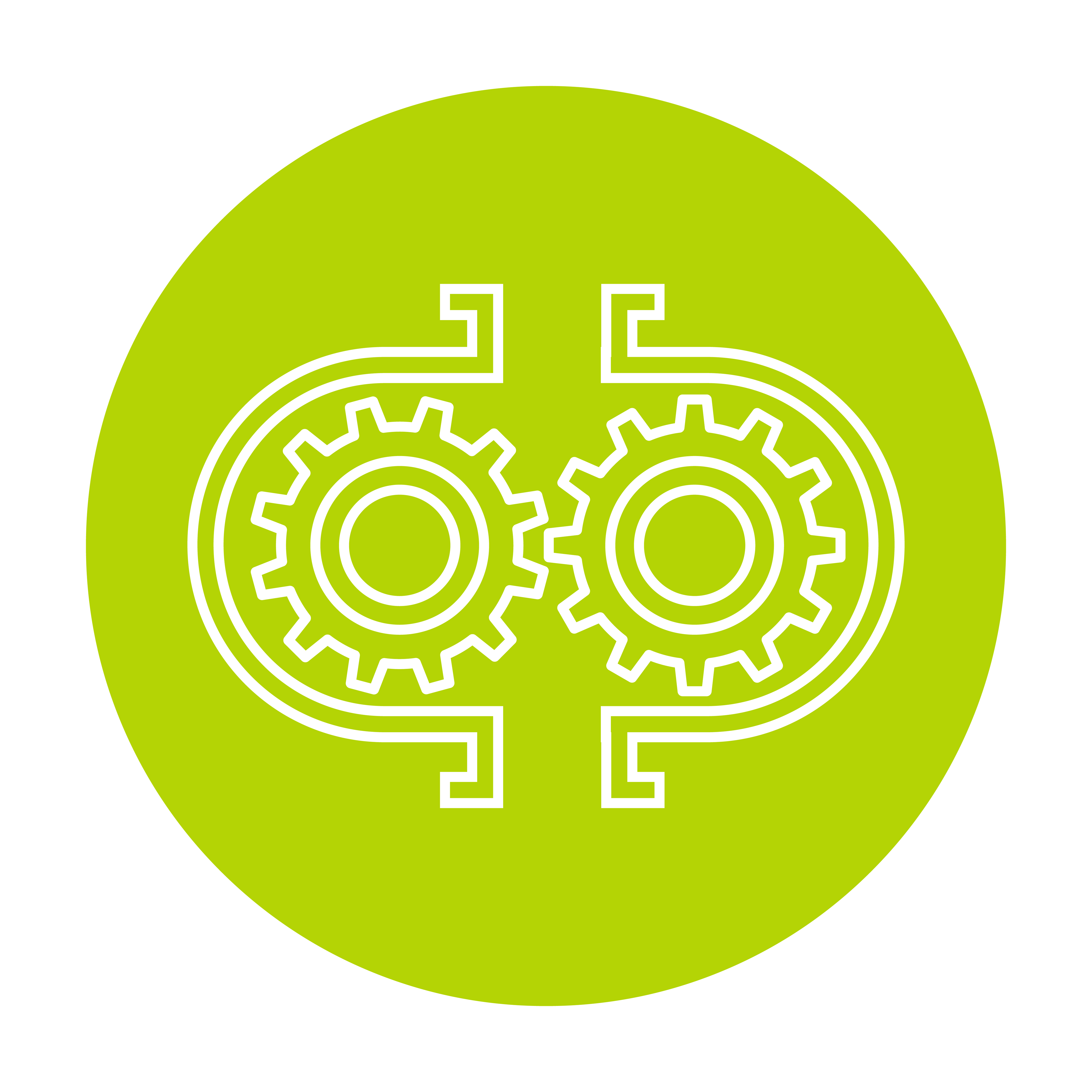 Hydraulics icon in lime