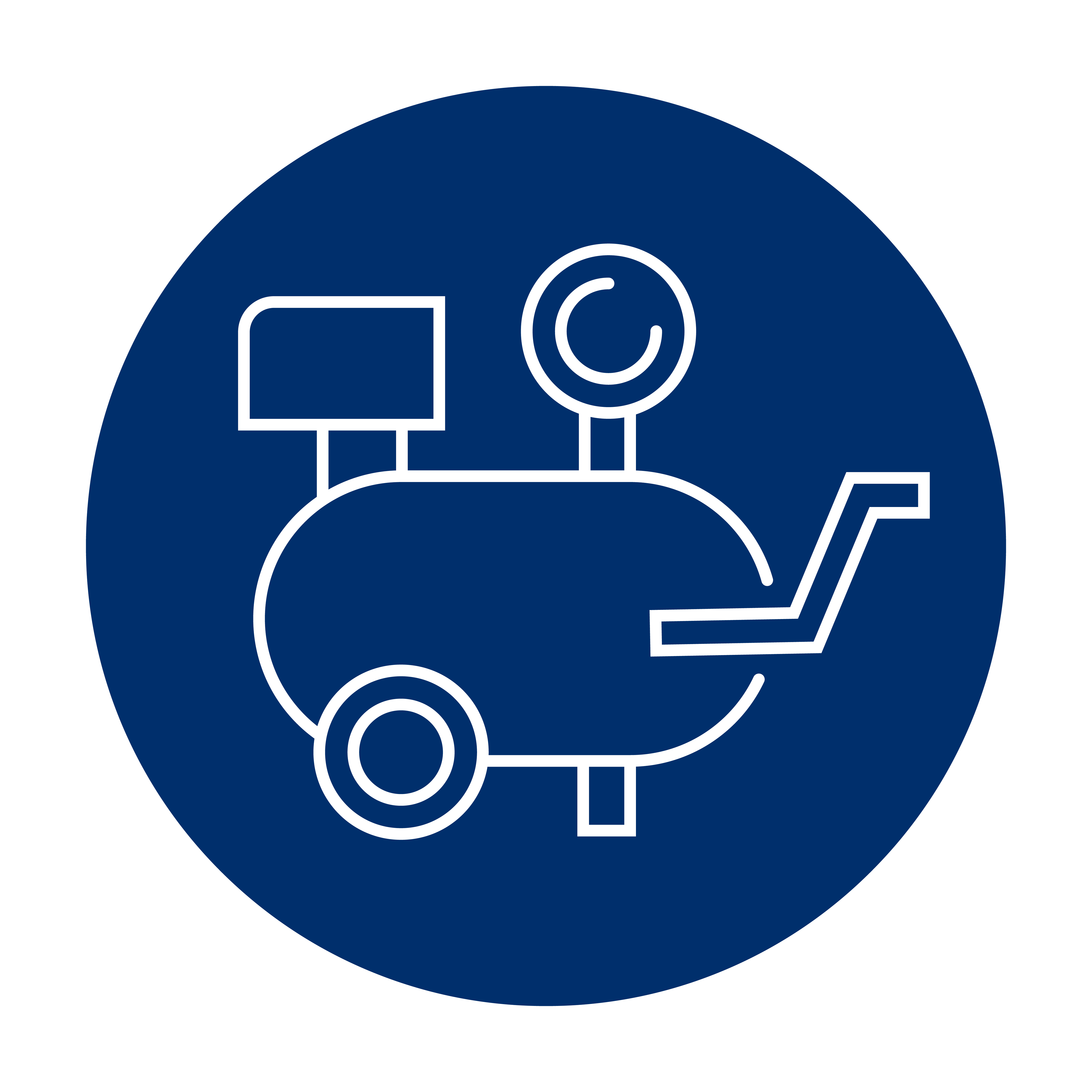Air compressor icon in indigo
