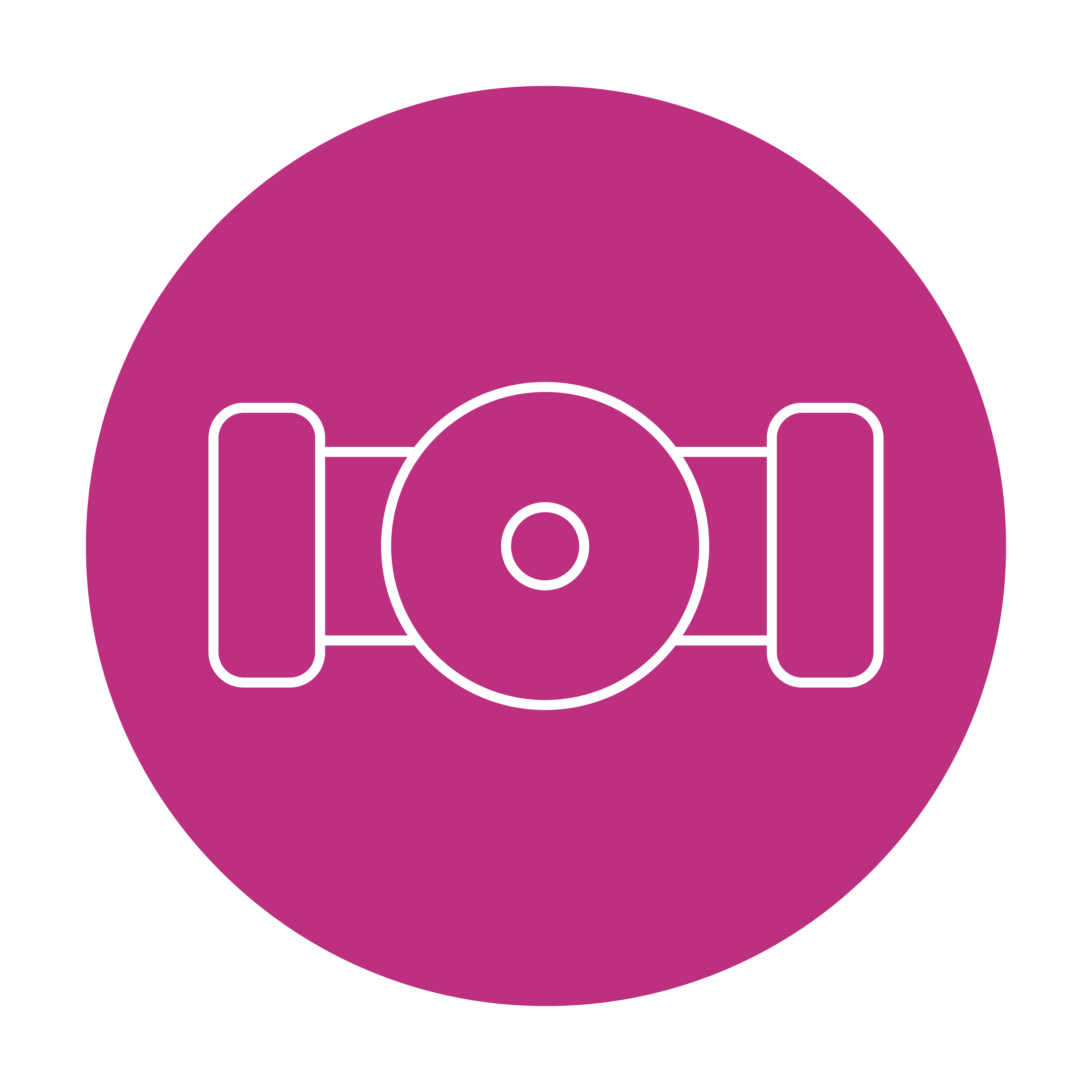 Circulating systems icon in cerise