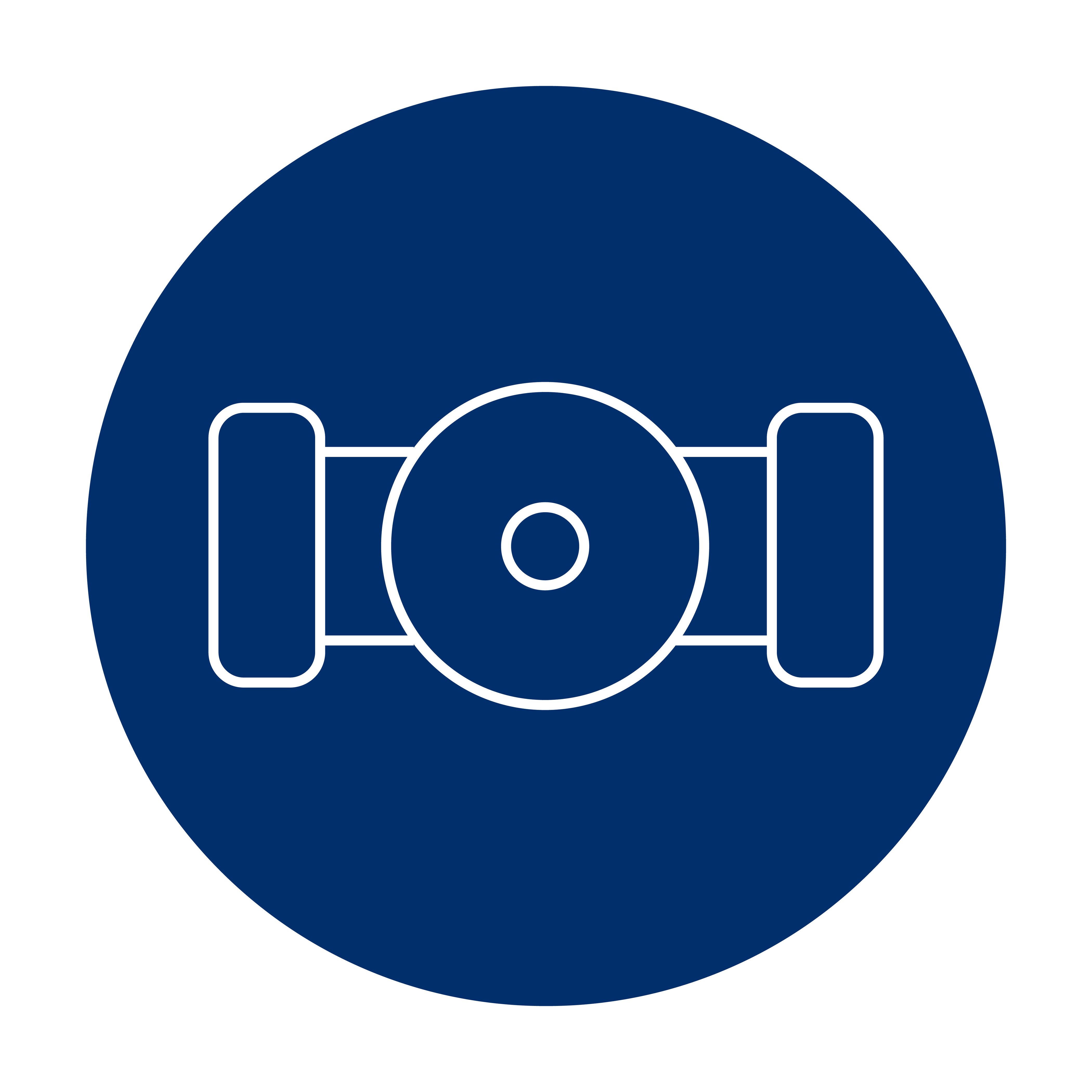 Circulating systems icon in indigo