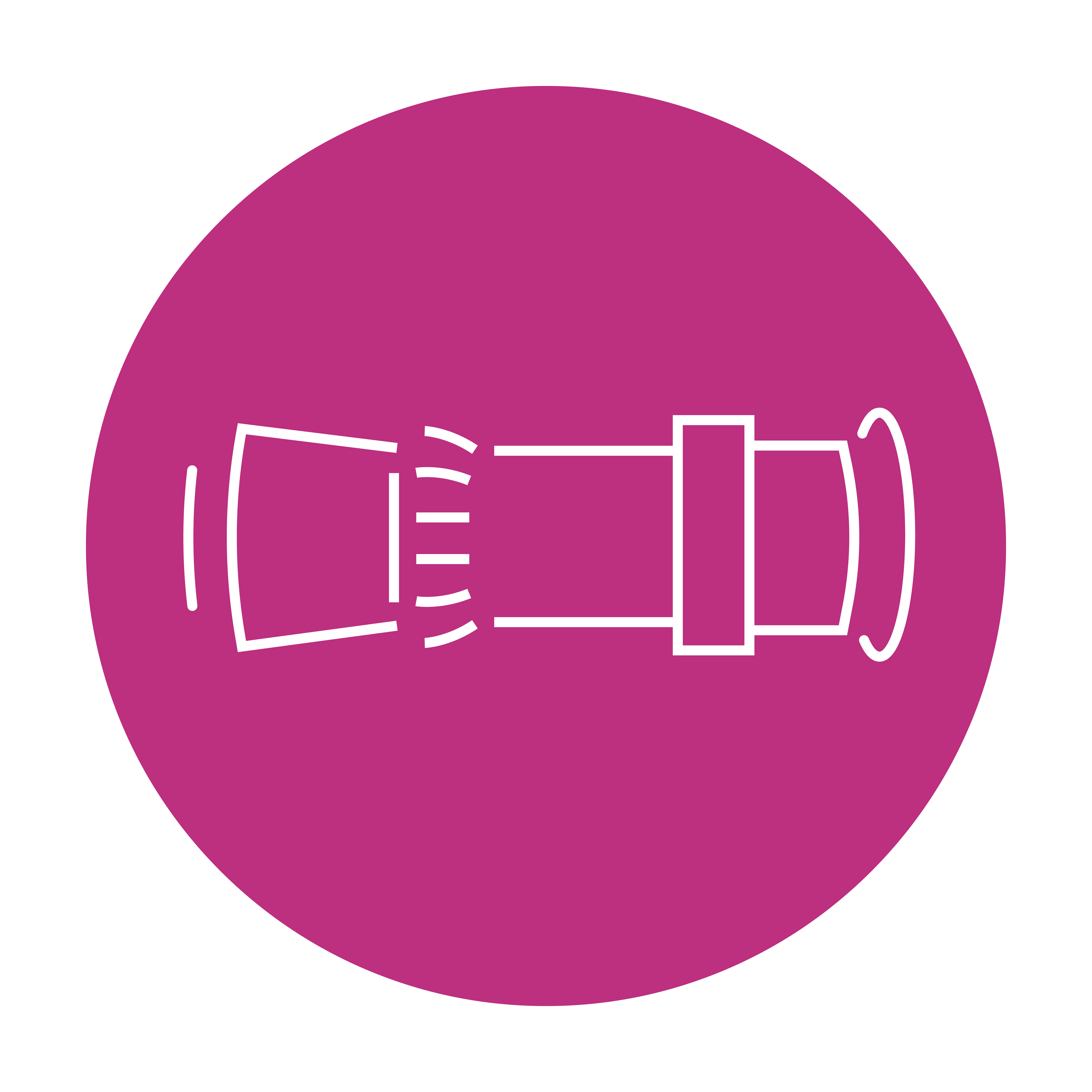 Gas turbine icon in cerise