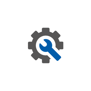 Cog and spanner icon