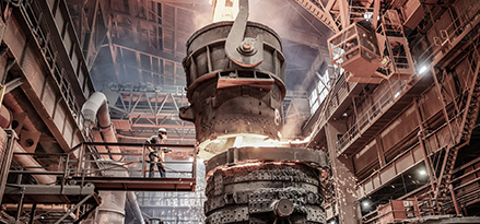 Metal manufacturing working with steel equipment