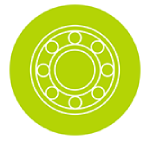 Bearings icon in lime