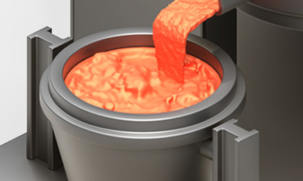 Molten steel
